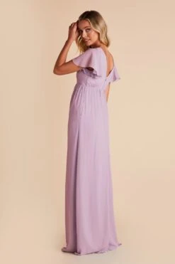Hannah Empire Dress - Lavender -Cheap Plush Attire Store lavender hannah bridesmaid dress 06