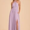 Kiko Chiffon Dress - Lavender 1 Kiko Chiffon Dress - Lavender -Cheap Plush Attire Store lavender kiko slit bridesmaid dress 01