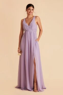 Laurie Empire Dress - Lavender 17 Laurie Empire Dress - Lavender -Cheap Plush Attire Store lavender laurie slit bridesmaid dress 04