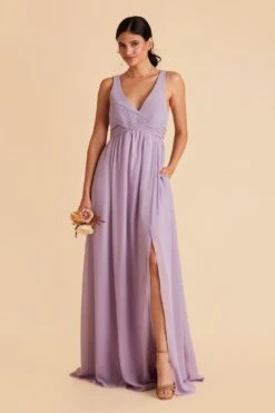 Laurie Empire Dress - Lavender 18 Laurie Empire Dress - Lavender -Cheap Plush Attire Store lavender laurie slit bridesmaid dress 05