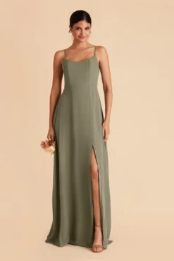 Amy Chiffon Dress - Moss Green 13 Amy Chiffon Dress - Moss Green -Cheap Plush Attire Store moss green amy bridesmaid dress 03