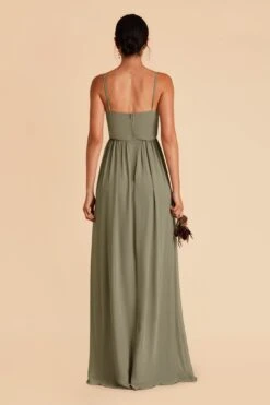 August Convertible Dress - Moss Green -Cheap Plush Attire Store moss green august convertible slit bridesmaid dress 04
