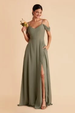 Devin Convertible Dress - Moss Green