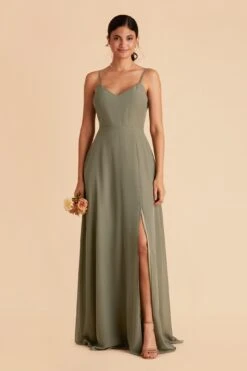 Devin Convertible Dress - Moss Green -Cheap Plush Attire Store moss green devin convertible slit bridesmaid dress 07