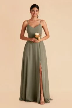 Devin Convertible Dress - Moss Green -Cheap Plush Attire Store moss green devin convertible slit bridesmaid dress 10
