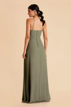 Juliet Chiffon Dress - Moss Green 12 Juliet Chiffon Dress - Moss Green -Cheap Plush Attire Store moss green juliet slit bridesmaid dress 04