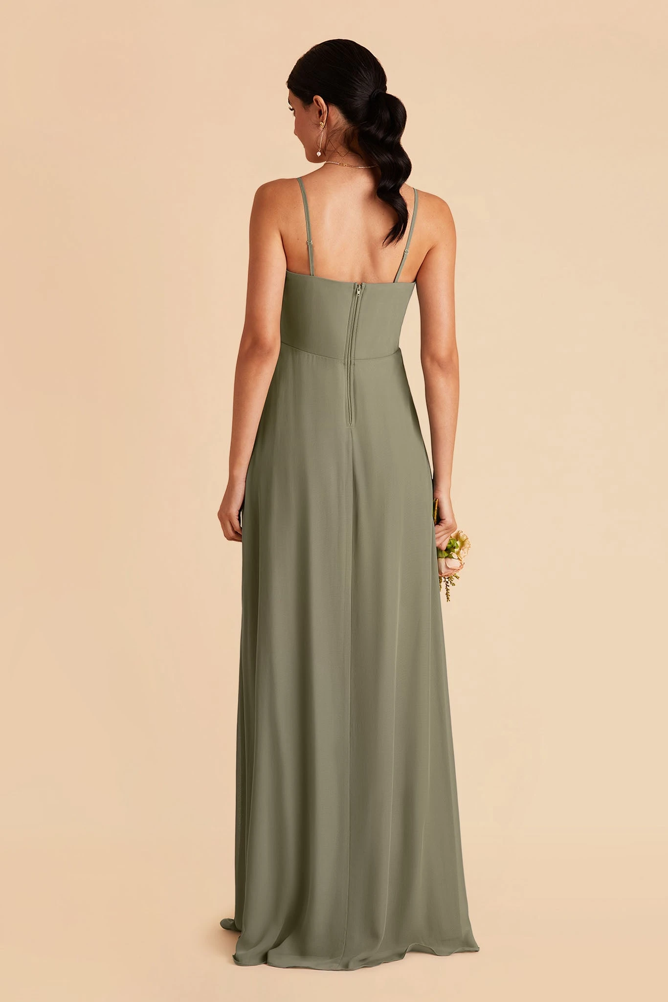Winnie Convertible Chiffon Dress - Moss Green 8 Winnie Convertible Chiffon Dress - Moss Green - Image 6