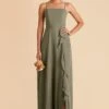 Winnie Convertible Chiffon Dress - Moss Green 2 Winnie Convertible Chiffon Dress - Moss Green -Cheap Plush Attire Store moss green winnie convertible slit bridesmaid dress 02