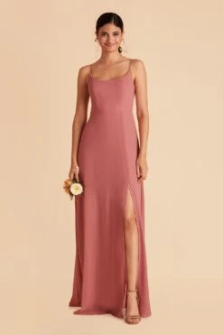 Amy Chiffon Dress - Mulberry