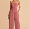 Gigi Convertible Jumpsuit - Mulberry -Cheap Plush Attire Store mulberry gigi convertible bridesmaid jumpsuit 01