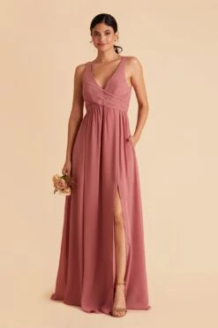 Laurie Empire Dress - Mulberry -Cheap Plush Attire Store mulberry laurie slit bridesmaid dress 04