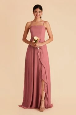 Winnie Convertible Chiffon Dress - Mulberry -Cheap Plush Attire Store mulberry winnie convertible slit bridesmaid dress 03
