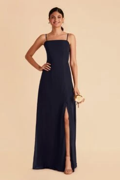 Chris Convertible Chiffon Dress - Navy