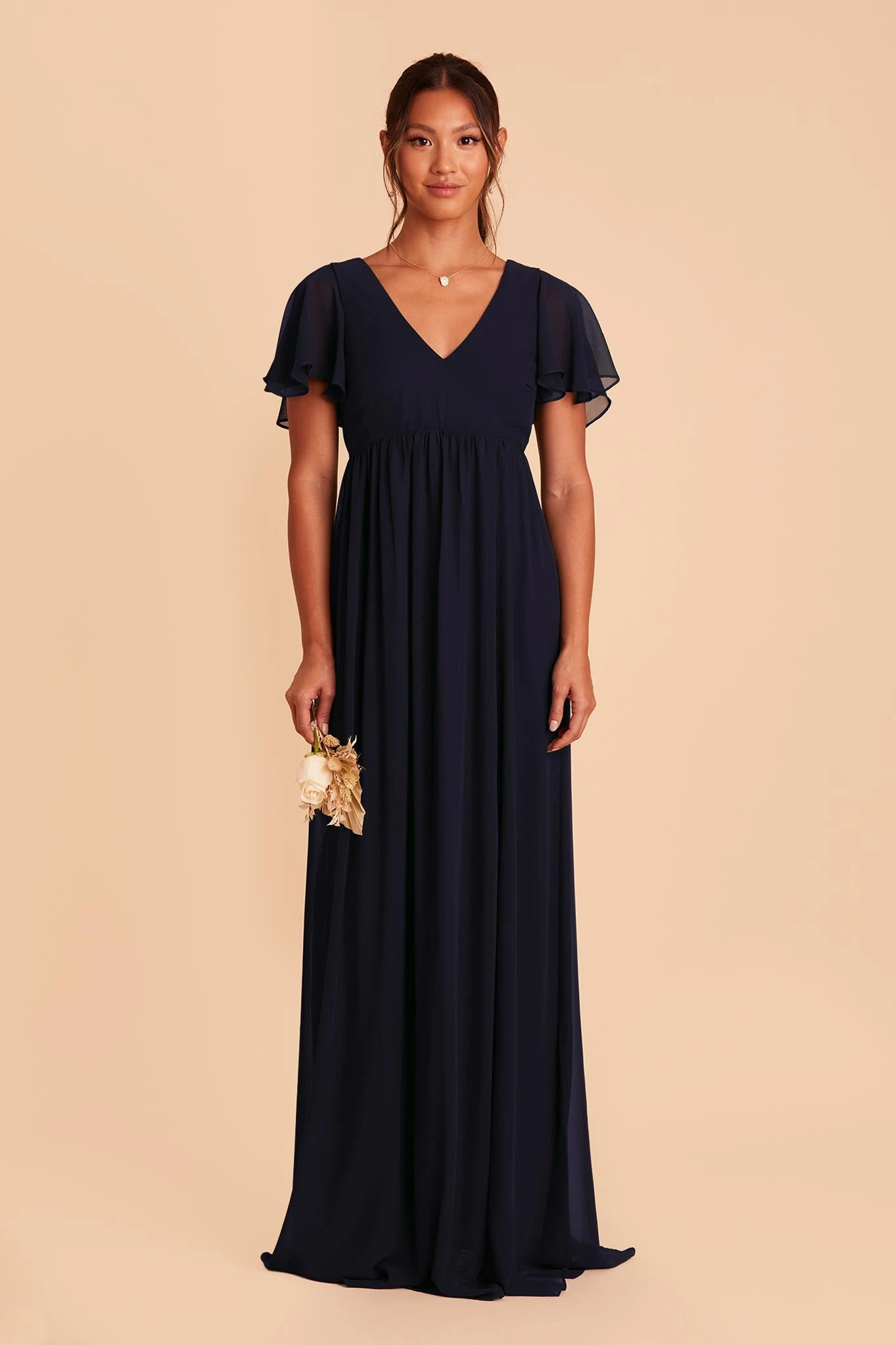 Hannah Empire Dress - Navy 8 Hannah Empire Dress - Navy - Image 6