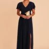 Hannah Empire Dress - Navy -Cheap Plush Attire Store navy hannah bridesmaid dress 04
