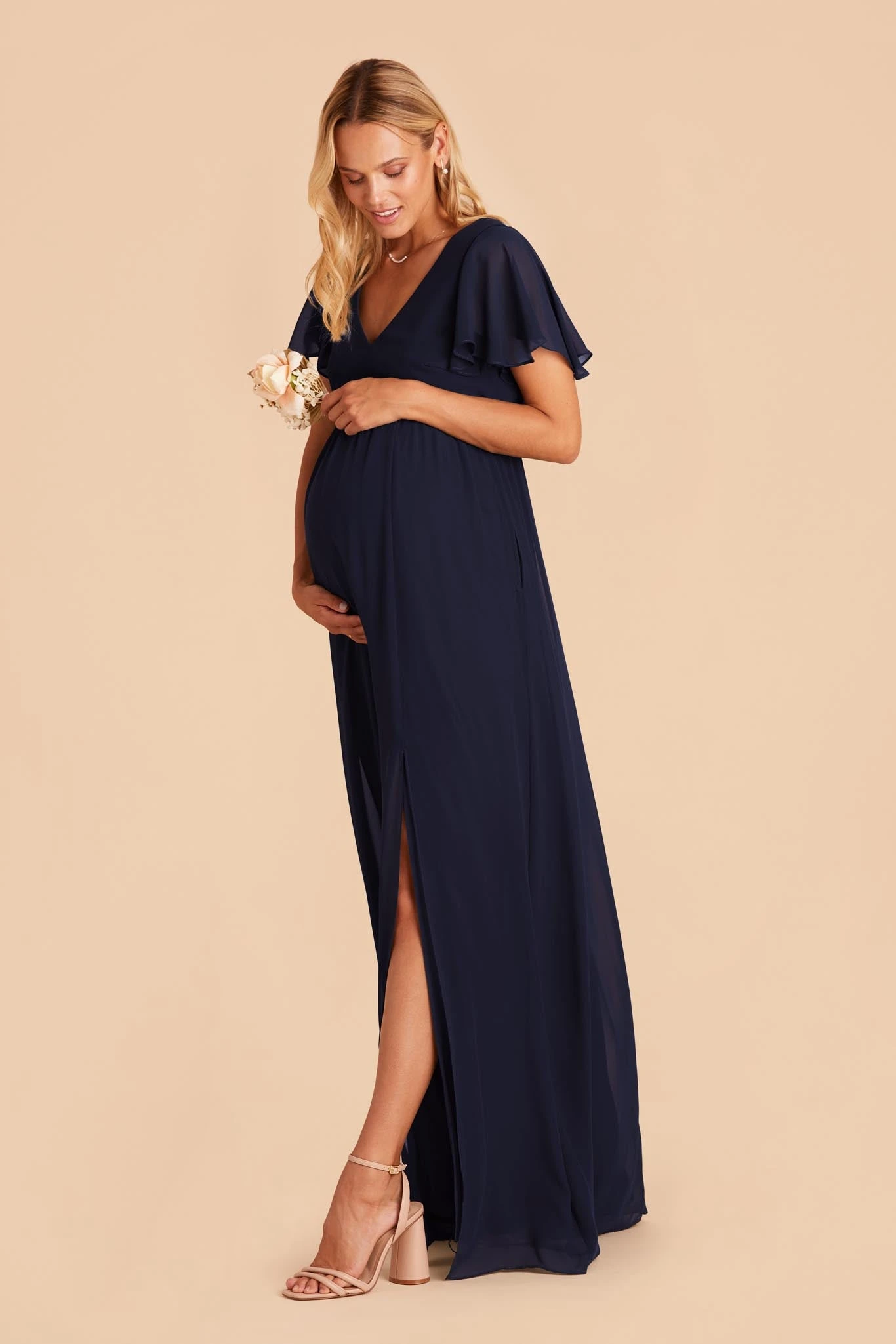 Hannah Empire Dress - Navy 4 Hannah Empire Dress - Navy - Image 2