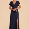 Hannah Crepe Dress - Navy