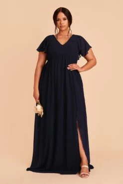 Hannah Empire Dress - Navy 17 Hannah Empire Dress - Navy -Cheap Plush Attire Store navy hannah plus size bridesmaid dress 02