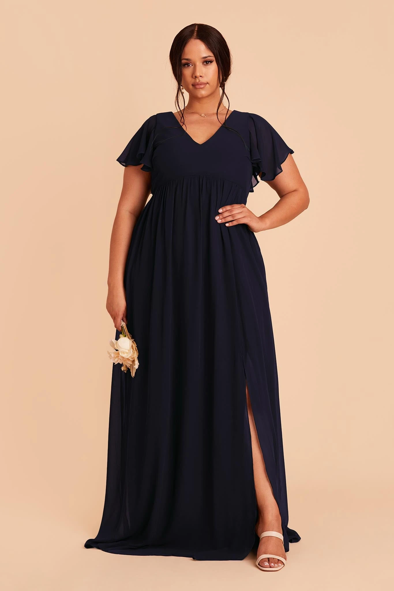 Hannah Empire Dress - Navy 10 Hannah Empire Dress - Navy - Image 8