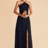 Juliet Chiffon Dress - Navy