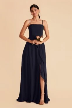 Winnie Convertible Chiffon Dress - Navy 15 Winnie Convertible Chiffon Dress - Navy -Cheap Plush Attire Store navy winnie convertible slit bridesmaid dress 03