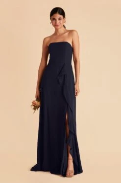Winnie Convertible Chiffon Dress - Navy