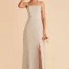 Chris Convertible Chiffon Dress - Neutral Champagne -Cheap Plush Attire Store neutral champagne chris convertible bridesmaid dress 03
