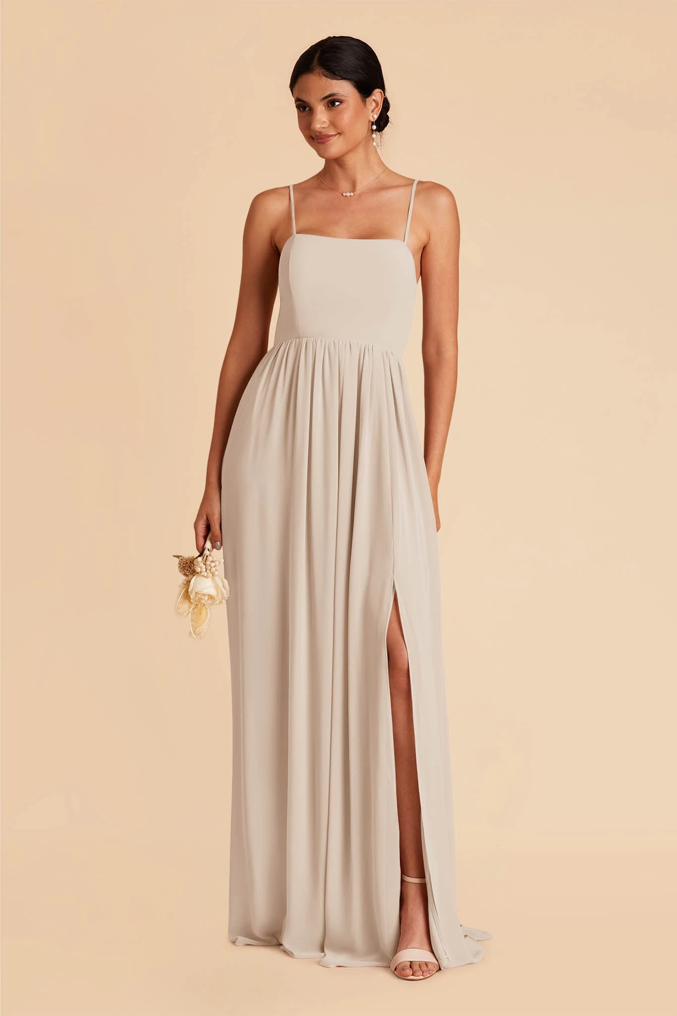 August Convertible Dress - Neutral Champagne 6 August Convertible Dress - Neutral Champagne - Image 4