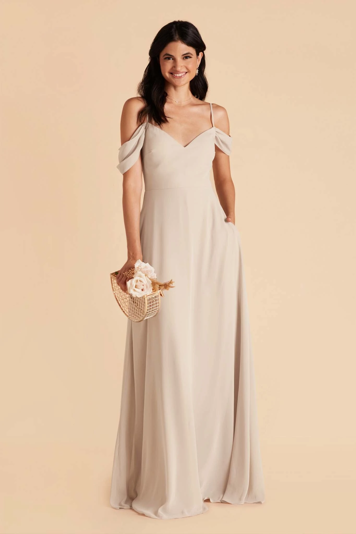 Devin Convertible Dress - Neutral Champagne 14 Devin Convertible Dress - Neutral Champagne - Image 12