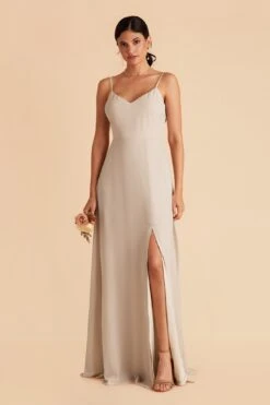 Devin Convertible Dress - Neutral Champagne 29 Devin Convertible Dress - Neutral Champagne -Cheap Plush Attire Store neutral champagne devin convertible slit bridesmaid dress 07
