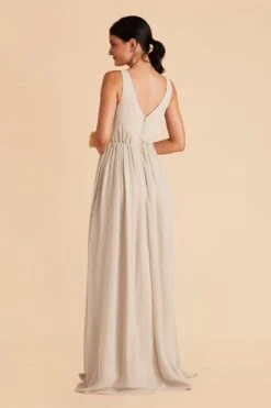 Laurie Empire Dress - Neutral Champagne 16 Laurie Empire Dress - Neutral Champagne -Cheap Plush Attire Store neutral champagne laurie slit bridesmaid dress 08