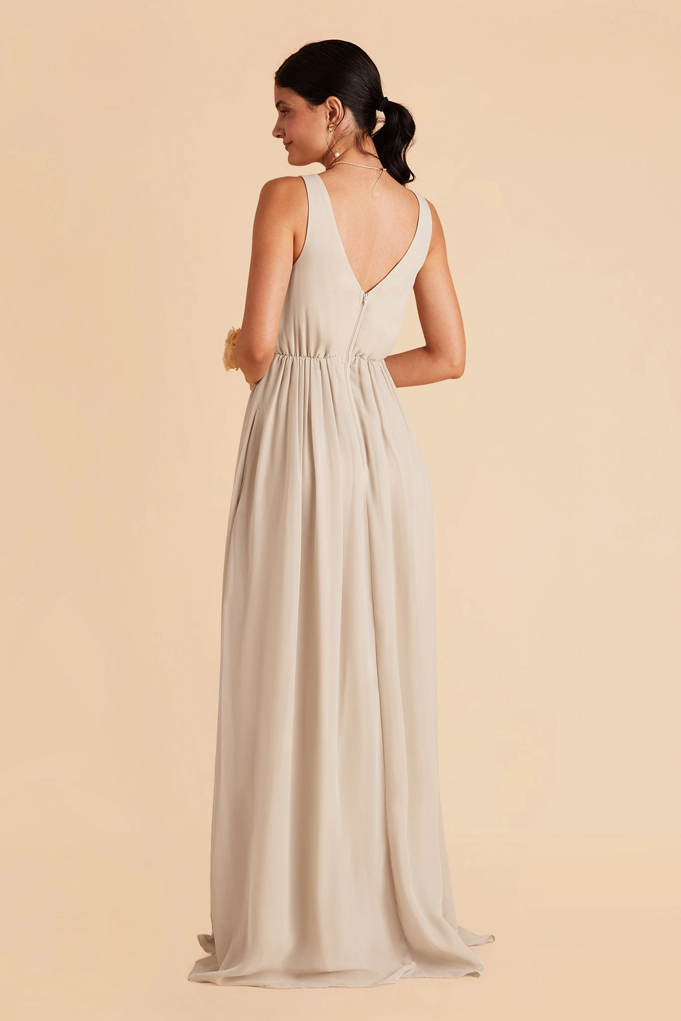 Laurie Empire Dress - Neutral Champagne 8 Laurie Empire Dress - Neutral Champagne - Image 6