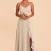 Theresa Chiffon Dress - Neutral Champagne 1 Theresa Chiffon Dress - Neutral Champagne -Cheap Plush Attire Store neutral champagne theresa convertible slit bridesmaid dress 04
