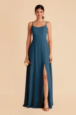 Amy Chiffon Dress - Ocean Blue 10 Amy Chiffon Dress - Ocean Blue -Cheap Plush Attire Store ocean blue amy convertible slit bridesmaid dress 02