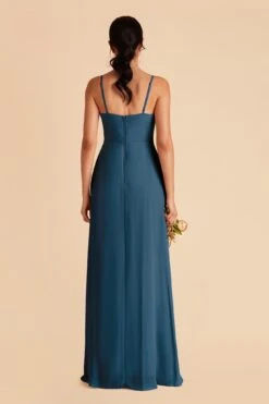 Amy Chiffon Dress - Ocean Blue 12 Amy Chiffon Dress - Ocean Blue -Cheap Plush Attire Store ocean blue amy convertible slit bridesmaid dress 04