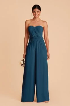 Gigi Convertible Jumpsuit - Ocean Blue