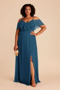 Jane Convertible Dress - Ocean Blue -Cheap Plush Attire Store ocean blue jane plus size bridesmaid dress 01