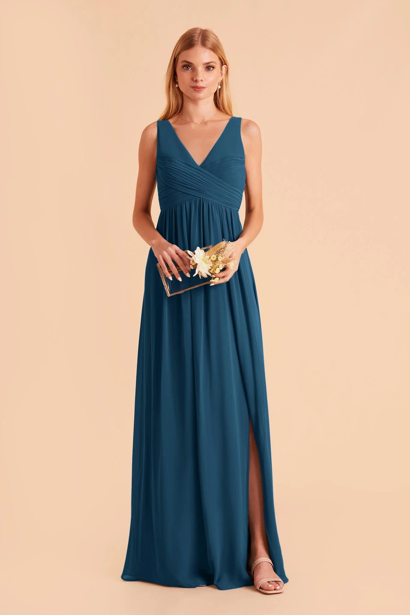 Laurie Empire Dress - Ocean Blue 7 Laurie Empire Dress - Ocean Blue - Image 5