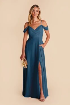 Spence Convertible Dress - Ocean Blue 11 Spence Convertible Dress - Ocean Blue -Cheap Plush Attire Store ocean blue spence convertible slit bridesmaid dress 02