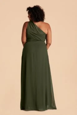 Kira Dress - Olive 25 Kira Dress - Olive -Cheap Plush Attire Store olive plus size convertible bridesmaid dress 02