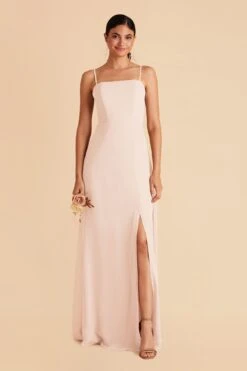 Chris Convertible Chiffon Dress - Pale Blush 14 Chris Convertible Chiffon Dress - Pale Blush -Cheap Plush Attire Store pale blush chris convertible bridesmaid dress 02