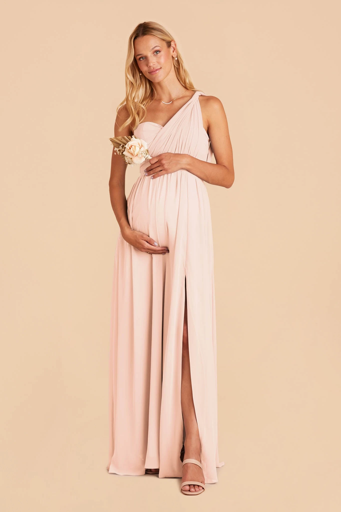 Grace Convertible Dress - Pale Blush 7 Grace Convertible Dress - Pale Blush - Image 5