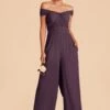 Gigi Convertible Jumpsuit - Plum -Cheap Plush Attire Store plum gigi convertible slit bridesmaid jumpsuit 03 78309077 b70a 4111 81db 692003b4ed34