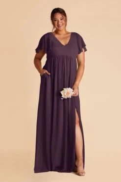 Hannah Empire Dress - Plum -Cheap Plush Attire Store plum hannah plus size bridesmaid dress 02 cf5374de 538a 481a 926c a570111ae135