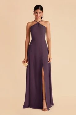 Juliet Chiffon Dress - Plum -Cheap Plush Attire Store plum juliet convertible slit bridesmaid dress 03 7a820e75 2662 4a73 ac40 49622374ad70