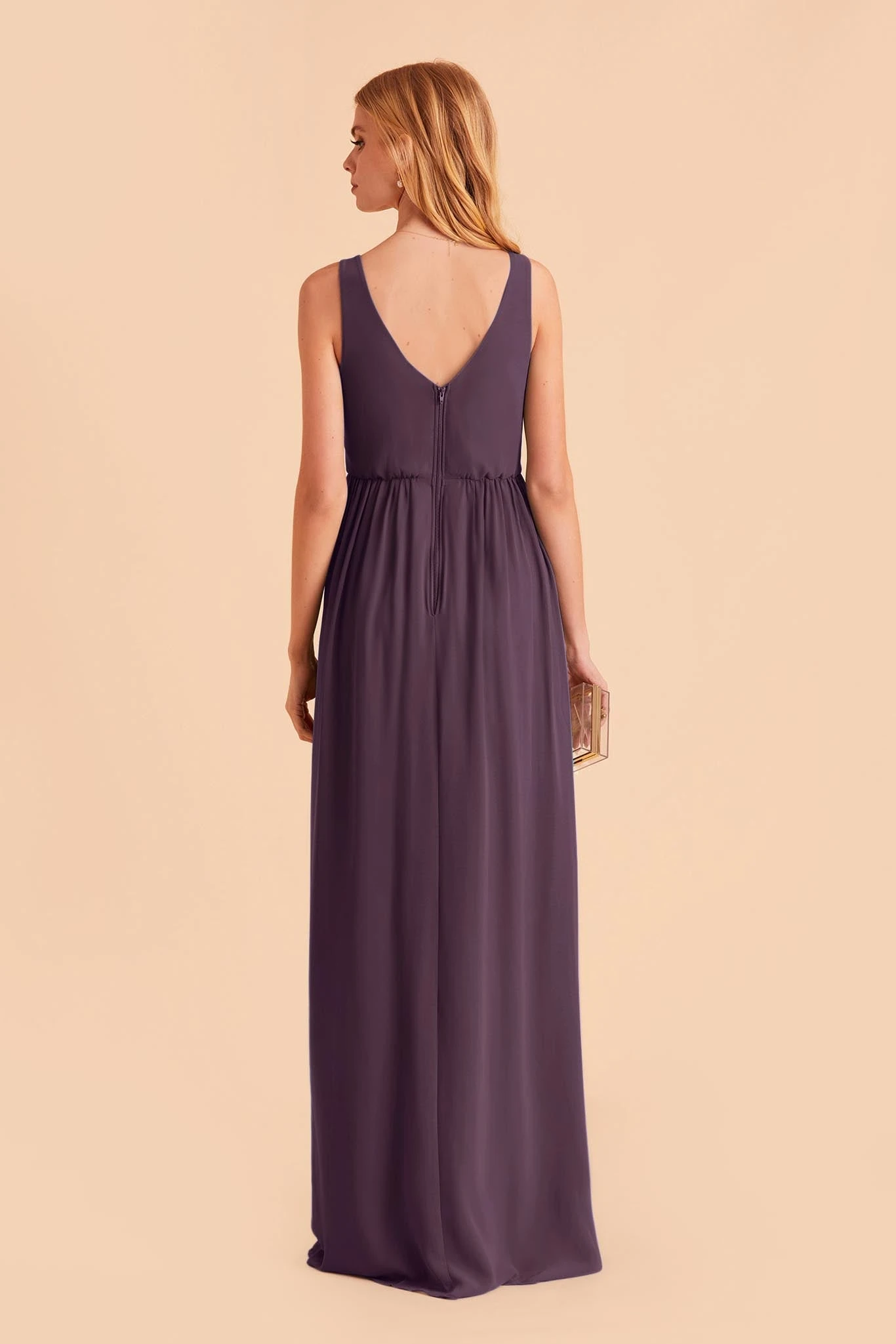 Laurie Empire Dress - Plum 11 Laurie Empire Dress - Plum - Image 9