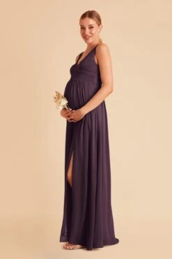 Laurie Empire Dress - Plum 18 Laurie Empire Dress - Plum -Cheap Plush Attire Store plum laurie maternity bridesmaid dress 02