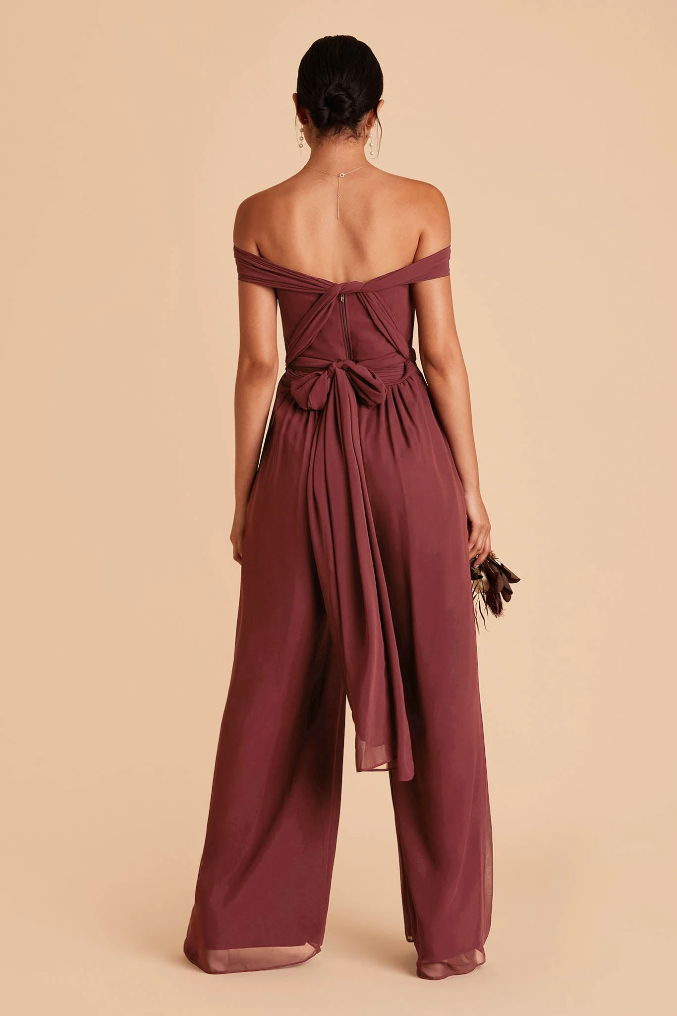 Gigi Convertible Jumpsuit - Rosewood 8 Gigi Convertible Jumpsuit - Rosewood - Image 6