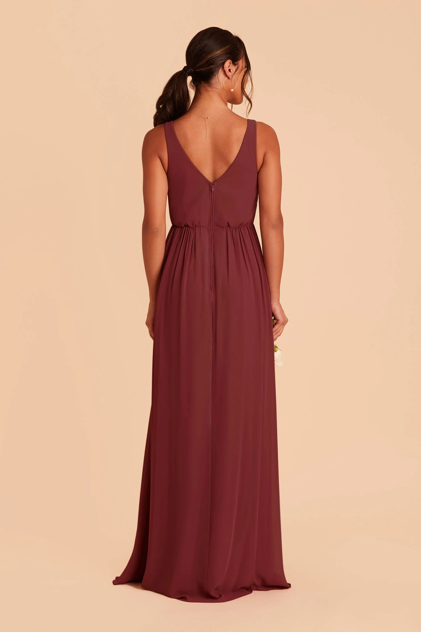 Laurie Empire Dress - Rosewood 8 Laurie Empire Dress - Rosewood - Image 6