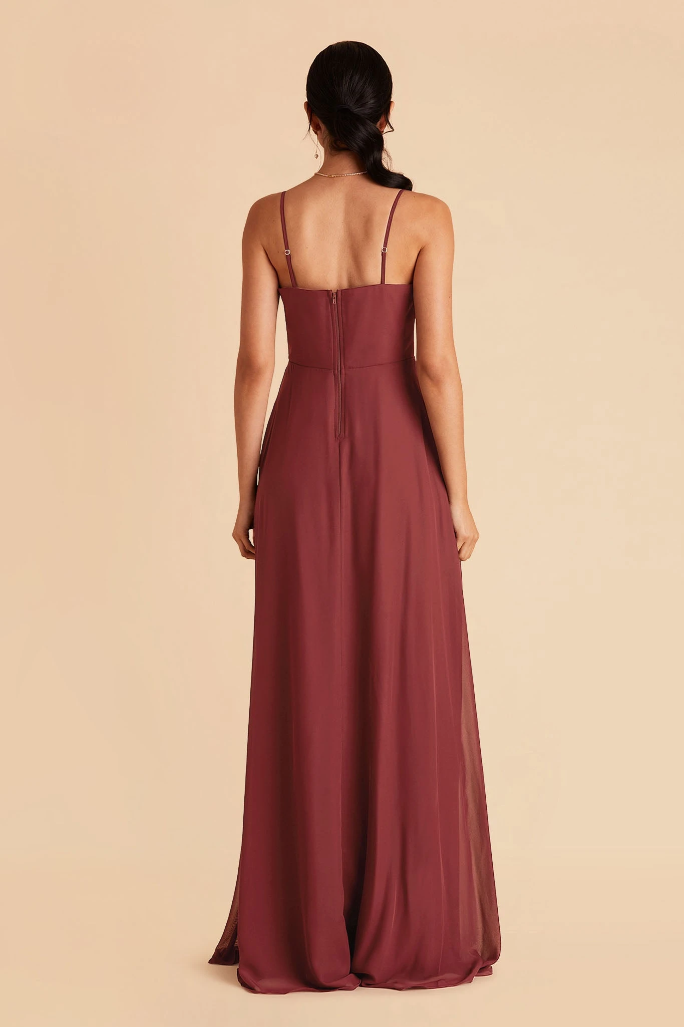 Winnie Convertible Chiffon Dress - Rosewood 8 Winnie Convertible Chiffon Dress - Rosewood - Image 6